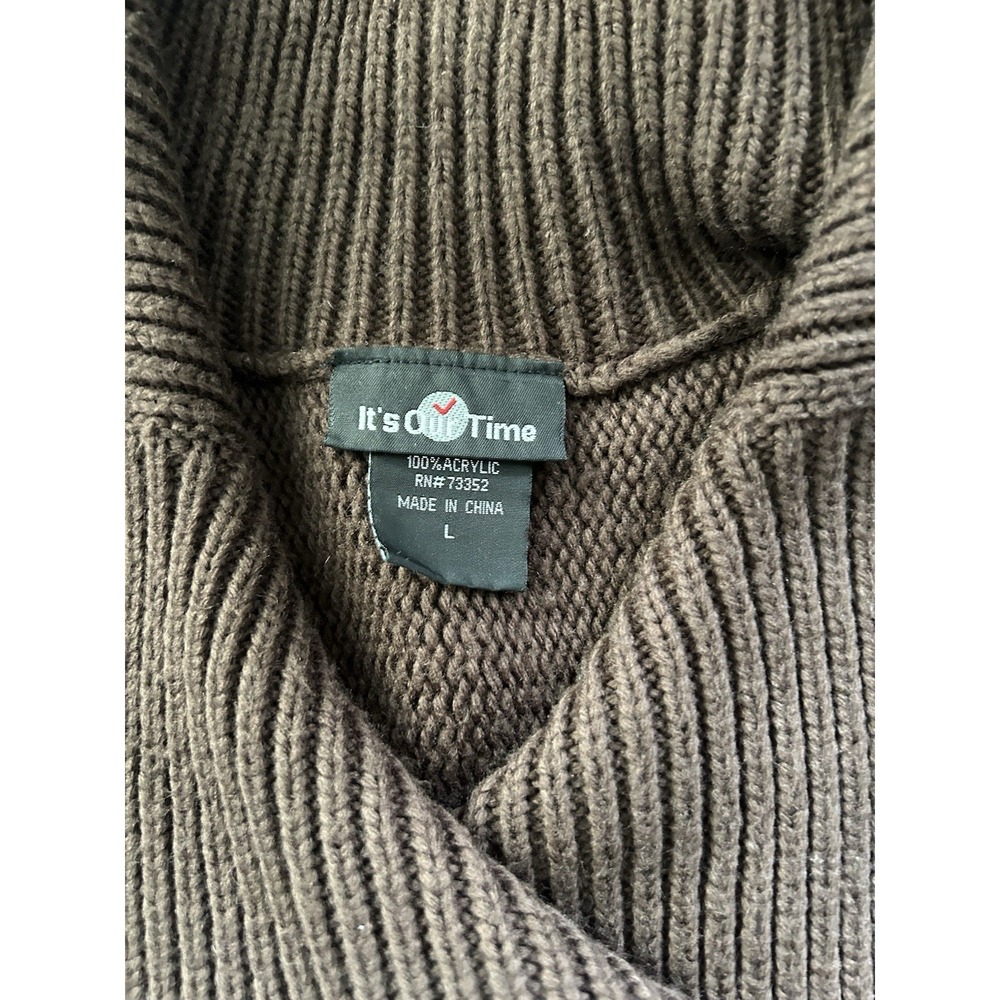 Vintage Brown Front Button Sweater Coquette Twee Feminine Boho Whimsy 90s - Picture 4 of 6
